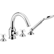 4-Loch-Badewannenarmatur mit Duschset BQT_014D 5908212075951