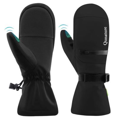 Qunature Skihandschuhe 014-S345, schwarz, XL