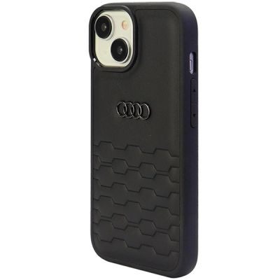 3. Audi GT Kunstlederhülle für iPhone 15 Plus – Schwarz
