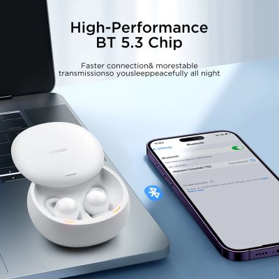 6. Joyroom JR-TS2 Cozydots Series Kabellose TWS-Kopfhörer mit aktiver Geräuschunterdrückung (ANC) und Bluetooth 5.3 – Weiß