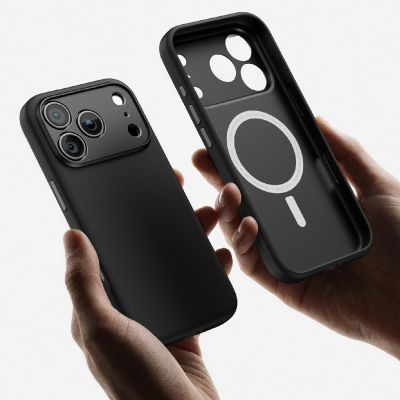 9. AmazingThing Glamour AllSkin iPhone 18 Pro Max Hülle mit Kameraabdeckung, MagSafe-kompatibel – Schwarz
