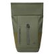 4. Rivacase Eden Rucksack Reiserucksack Olivgrünes gewachstes Leder (Pull-Up), Polyester, recyceltes Polyethylenterephthalat (rPET)
