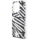 5. Karl Lagerfeld IML Zebra Pattern & Cord Hülle für iPhone 15 Pro – Schwarz