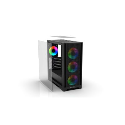 7. Inca EMG-17XB Midi Tower Computer-Sicherheits- und Halterungsset Schwarz