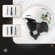 2. Qunature 10130003005 Skihelm mit Ohrenschützern Panda Snowboard für Kinder 54-58 cm - Weiß