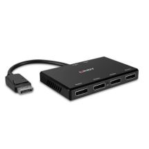 Lindy 38431 DisplayPort Hubs und Konzentratoren Schwarz