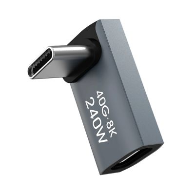 2. Wozinsky WPKF-01 USB-C - USB-C 40Gb/s 240W 8K OTG Winkeladapter - Grau