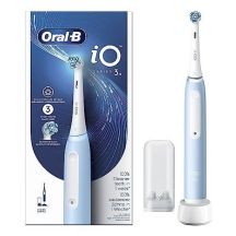 Oral-B Braun iO Series 3N Vibrationszahnbürste für Erwachsene, Hellblau, Weiß