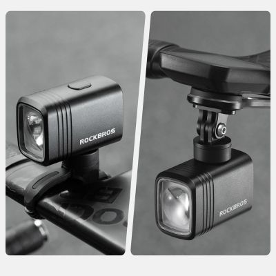 2. Rockbros M6 1000 lm wiederaufladbare Fahrrad-Frontleuchte 2800 mAh - Schwarz