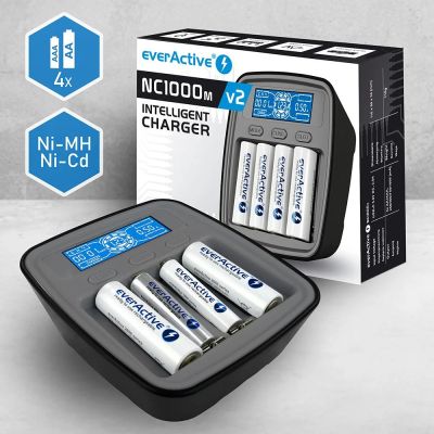 6. EVERACTIVE USB-C-Ladegerät für Ni-MH-Akkus NC1000MV2