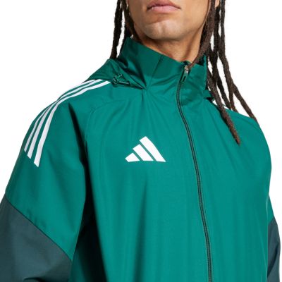 5. adidas Tiro 25 Competition Allwetter-Herrenjacke Grün JI8936