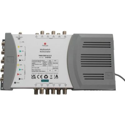 Multischalter TMS-9/12S, 9 Eingänge / 12 Ausgänge, Triax