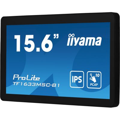 13. iiyama ProLite TF1633MSC-B1 Computermonitor 39,6 cm (15,6 Zoll) 1920 x 1080 px Full HD Touchscreen Schwarz