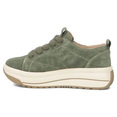 3. Filippo DP7959 grüne Leder-Plateau-Sneaker