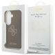 8. Guess Schutzhülle mit genarbtem, großem 4G-Metalllogo für Samsung Galaxy S26 – Braun