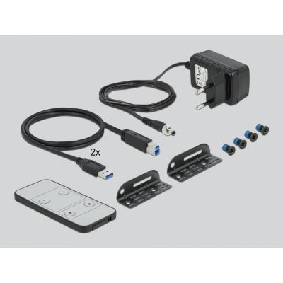 3. KVM-Switch mit DisplayPort 1.4, 8K, USB 3.0 und Audio – KVM-/Audio-/USB-Switch – 2 Anschlüsse