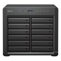 Synology DS3622xs+ NAS; Tower; 12x (3,5"/2,5" SATA HDD/SSD); Intel Xeon D-1531; 16 GB DDR4 ECC SODIMM (max. 48 GB); 2 x 1GbE RJ-45; 2 x 10GbE RJ-45