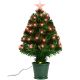 3. DEKORATIVE LICHTERFASER-TANNENBAUM MULTICOLOR 60 CM