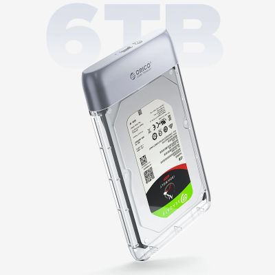 4. Orico TX25C3 2,5" HDD/SSD USB-C 5Gb/s Festplattenlaufwerk - Transparent