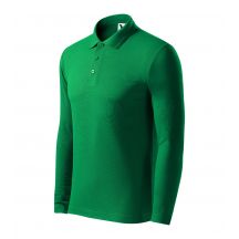 Malfini Pique Polo LS M MLI-22116 grasgrünes Poloshirt