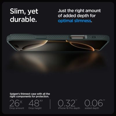 11. Spigen Liquid Air Hülle für iPhone 16 Pro Max – grün