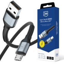 3mk Hyper Cable N-SERIES USB-A / Micro-USB 50cm QC 3.0 5V/2A 10W - schwarz