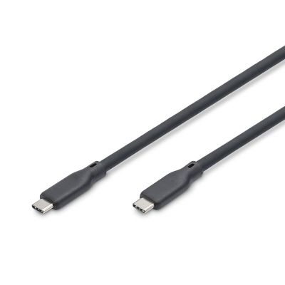 Digitus Silikon-USB-Kabel, USB 4.0, USB 80 Gbit/s, 1,5 m, Schwarz
