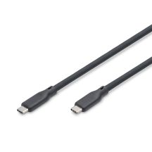 Digitus Silikon-USB-Kabel, USB 4.0, USB 80 Gbit/s, 1,5 m, Schwarz