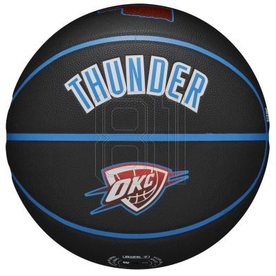 2. Wilson NBA Team City Collector Oklahoma City Thunder Ball WZ4016421ID Basketball