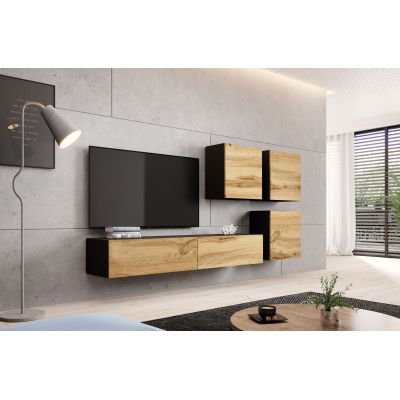 4. TV-Schrank VIGO '180' 30/180/40 schwarz/wotan Eiche
