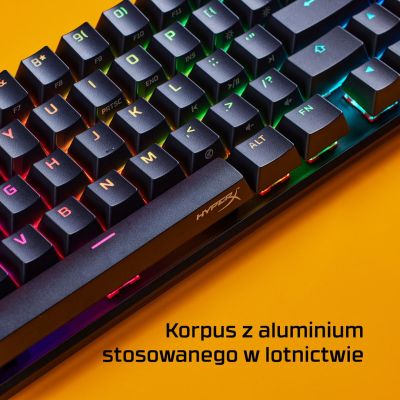 14. HyperX Alloy Origins 65 schwarz / Gaming-Tastatur / mechanisch / HyperX Red / US / RGB / USB-C