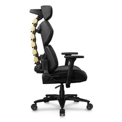 3. COUGAR Terminator Elite Gold Gaming-Stuhl, gepolsterter Sitz, Schwarz, Gold