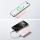 6. Powerbank Baseus EnerFill FM11 Ultra-Mini 10000 mAh 22,5 W induktiv, MagSafe-kompatibel, mit weißem Basus Simple USB-C-Kabel 20 V/3 A 0,3 m – rosa