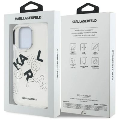8. Karl Lagerfeld IML Sketched Graphic Case für iPhone 16 Pro – Transparent
