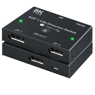 3. Techly IDATA-DP-2DP-8KT DisplayPort-Videoschalter