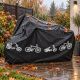 4. Schwarze Abdeckung für Motorrad, Fahrrad und Roller XQMAX