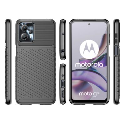 2. Thunder Case Hülle für Motorola Moto G13 Silikon Armor Case schwarz