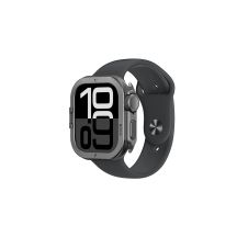 AmazingThing Titan Pro Metallgehäuse für Apple Watch 11 46 mm, Aluminium, Schwarz