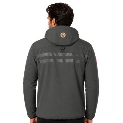 2. Herren-Softshelljacke Geographical Norway ROYAUTE DGREY-ORANGE GTX MEN 068 (WW4643H/GN-DARK GREY / ORANGE)