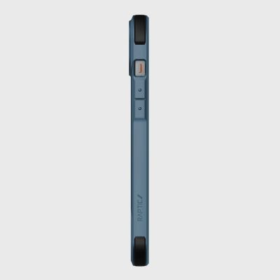 8. Raptic X-Doria Fort Case iPhone 14 mit gepanzerter blauer MagSafe-Hülle