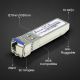 9. Extralink SFP+ WDM SFP+ 10G 10Gbps 1270/1330nm Modul, Singlemode, 20km, LC, DOM, Paar
