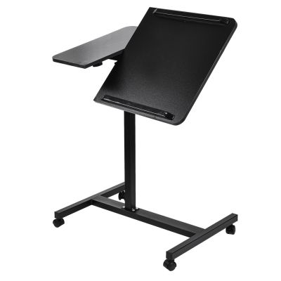 4. MACLEAN Mobiler Schreibtisch-/Laptopständer, Schwarz, Höhenverstellbar 59–89 cm, max. 30 kg MC-121 B