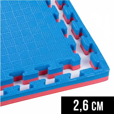 10. Trainingsmatte mit Sicherheitszertifikat - Puzzle 1x1m - Tatami 26mm