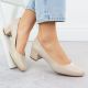 5. Beige Sergio Leone PB291 Pumps mit Blockabsatz