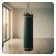 17. PREMIUM Boxsack + Ring SBRX Schwarz Leer - 150 cm | DBX Bushido