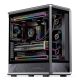 10. Jonsbo D401 PC- , Midi-Tower, ATX, gehärtetes Glas - schwarz