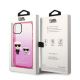 8. Karl Lagerfeld Gradient Ikonik Karl&Choupette Hülle für iPhone 14 Plus - Pink