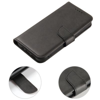 2. Wallet Case mit Ständer für iPhone 15 Pro Magnet Case – Schwarz