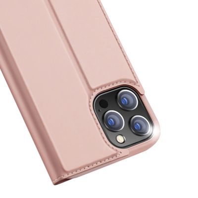 3. Dux Ducis Skin Pro Holster Cover Flip Cover für iPhone 13 Pro Max pink