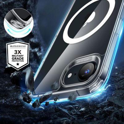 4. ESR Classic Hybrid Halolock MagSafe Hülle für iPhone 16e / 17e - Transparent